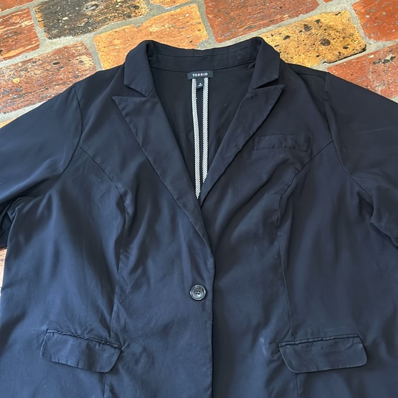 Torrid Lexington Blazer 3/4 sleeve sz 4X - Picture 7 of 16